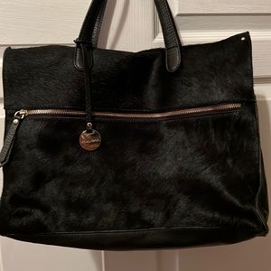 Pulicati black soft leather handbag